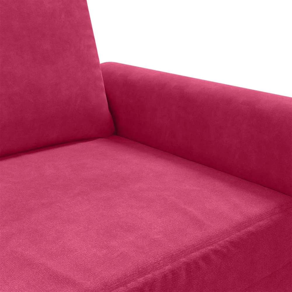 Sofa Krėslas, raudonojo vyno spalvos, 60cm, aksomas