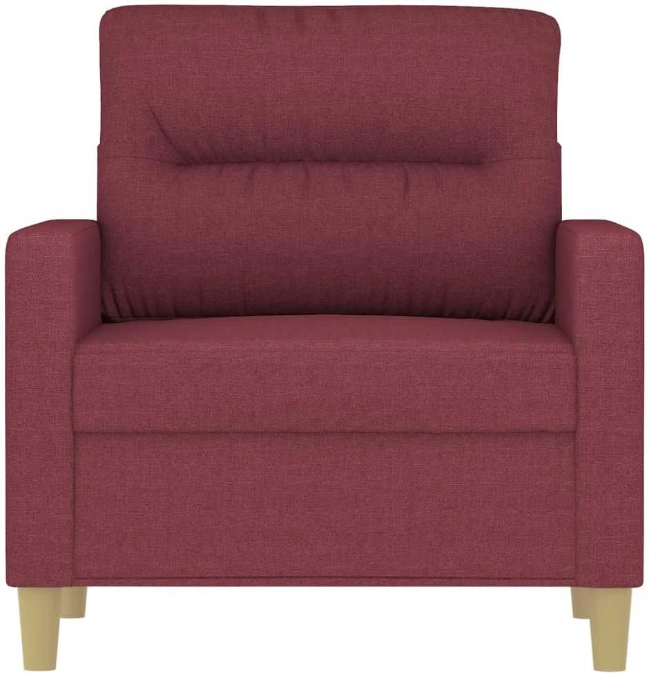 Sofa Krėslas, raudonojo vyno spalvos, 60cm, audinys