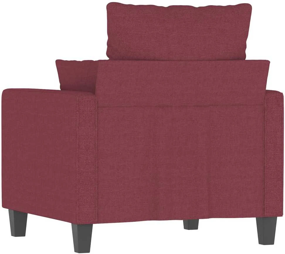 Sofa Krėslas, raudonojo vyno spalvos, 60cm, audinys