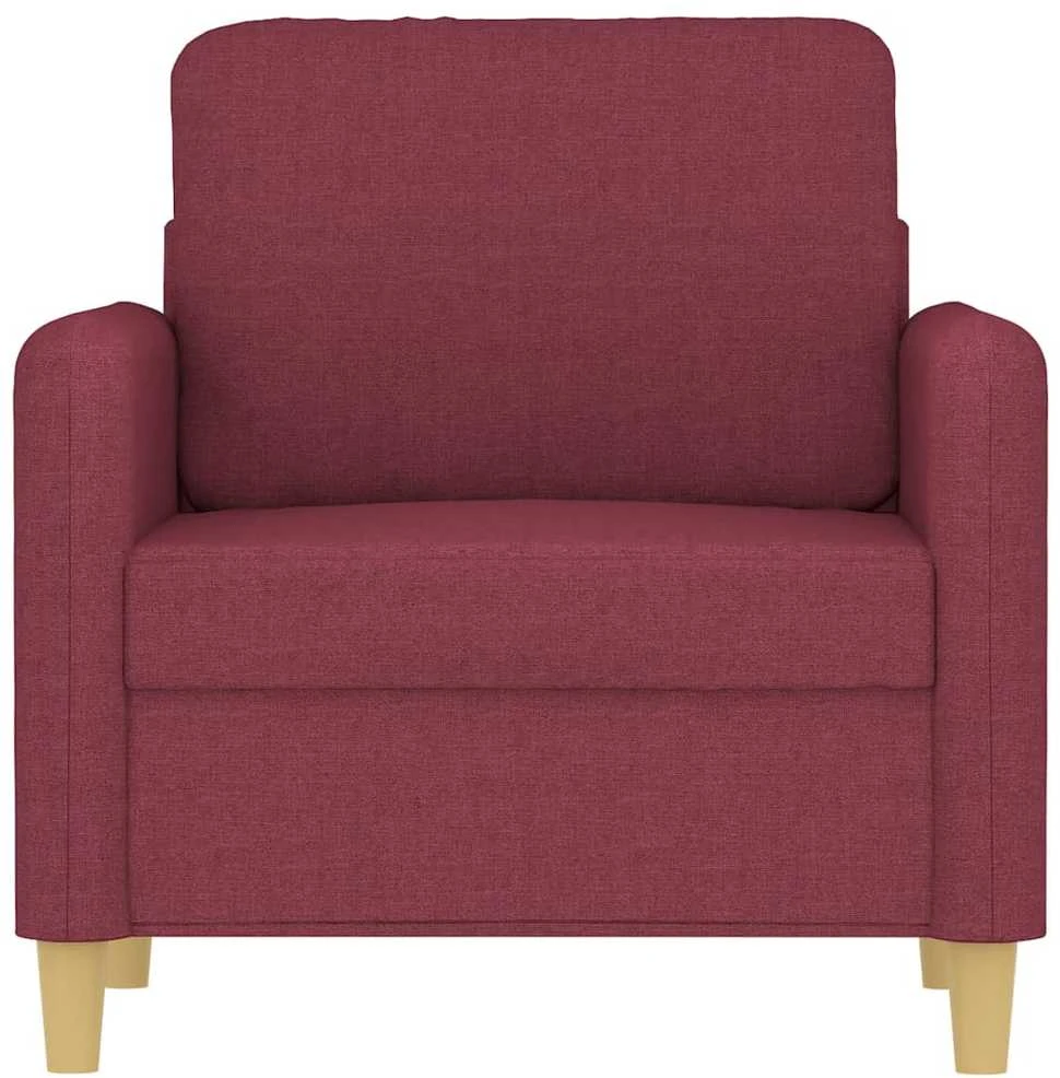 Sofa Krėslas, raudonojo vyno spalvos, 60cm, audinys