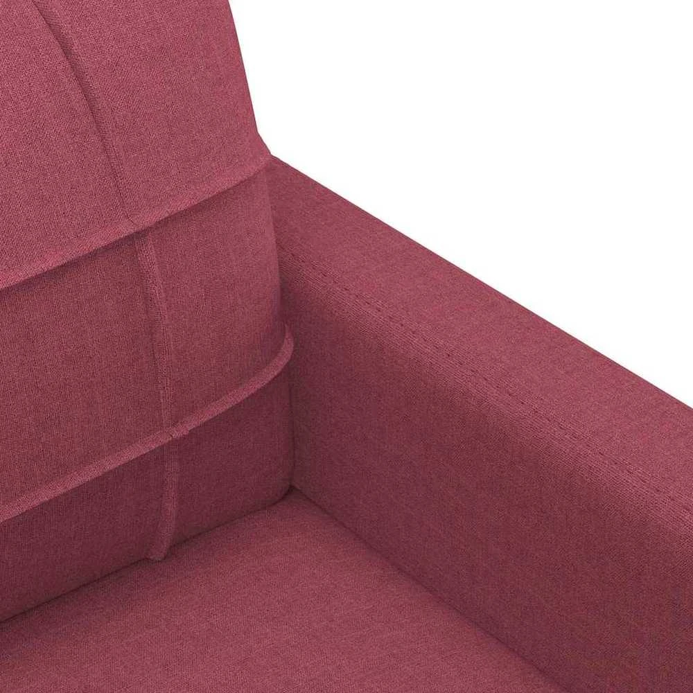 Sofa Krėslas, raudonojo vyno spalvos, 60cm, audinys