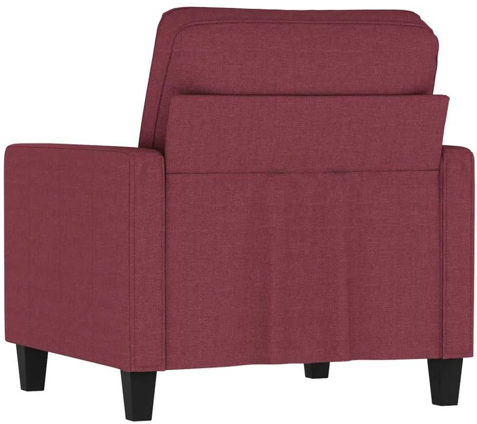 Sofa Krėslas, raudonojo vyno spalvos, 60cm, audinys