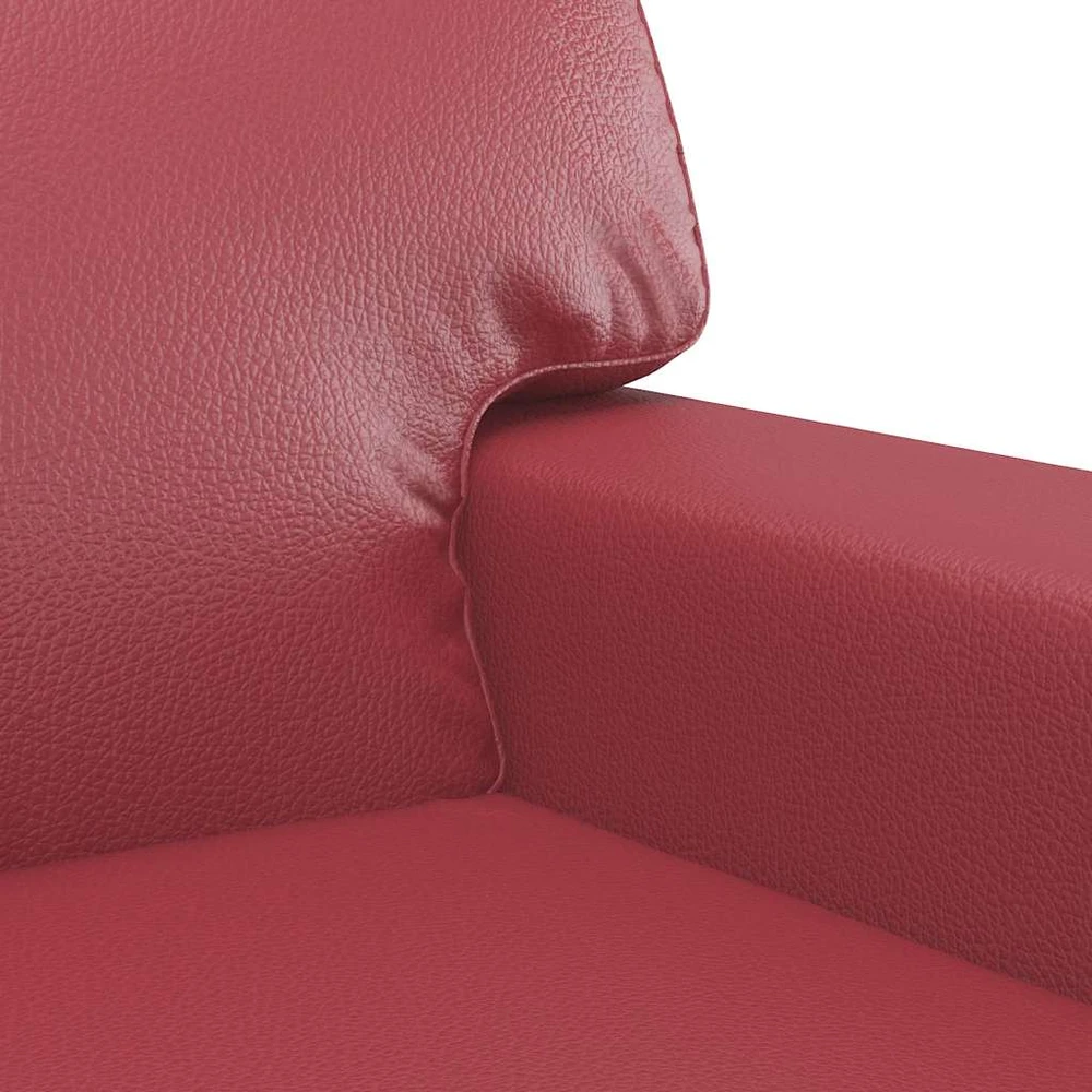 Sofa Krėslas, raudonojo vyno spalvos, 60cm, dirbtinė oda