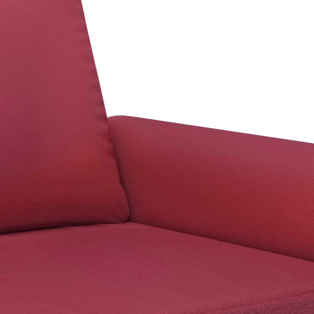 Sofa Krėslas, raudonojo vyno spalvos, 60cm, dirbtinė oda