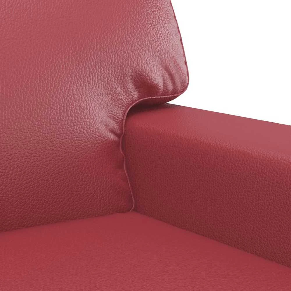 Sofa Krėslas, raudonojo vyno spalvos, 60cm, dirbtinė oda