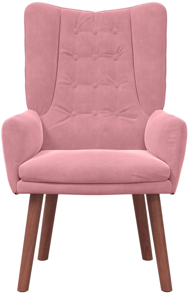 Fotelis krėslas Rožinė 63 x 67 x 94 cm Aksomas