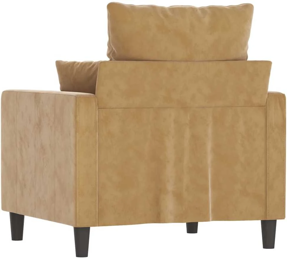 Sofa Krėslas, rudos spalvos, 60cm, aksomas