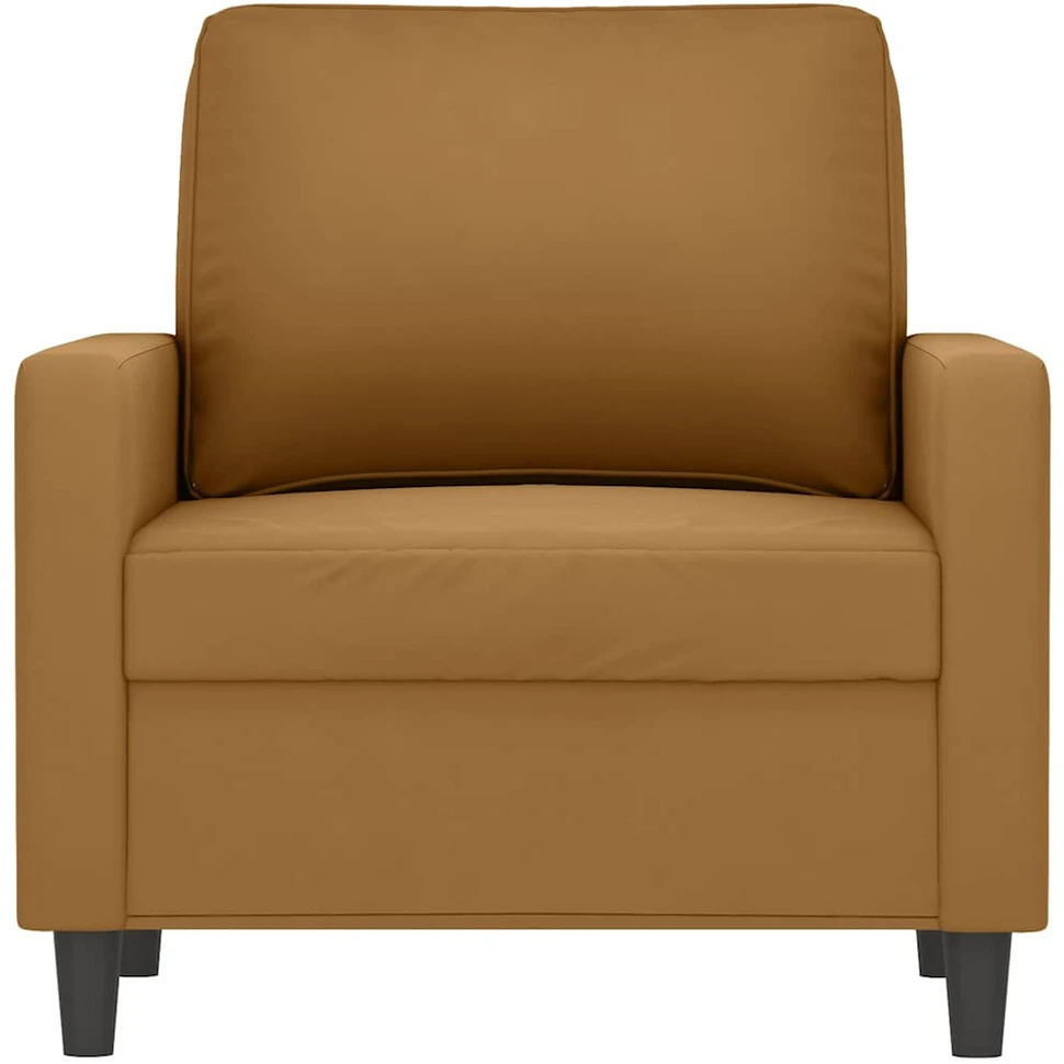 Sofa Krėslas, rudos spalvos, 60cm, aksomas