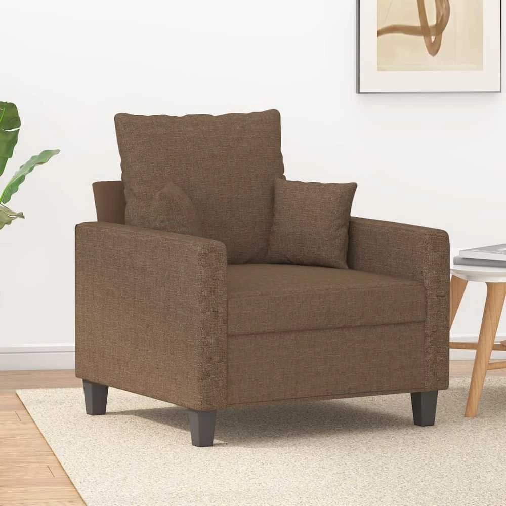 Sofa Krėslas, rudos spalvos, 60cm, audinys