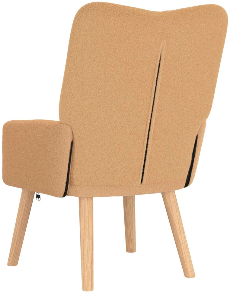 Fotelis krėslas Smėlio 63 x 67 x 94 cm Poliesteris ir fanera