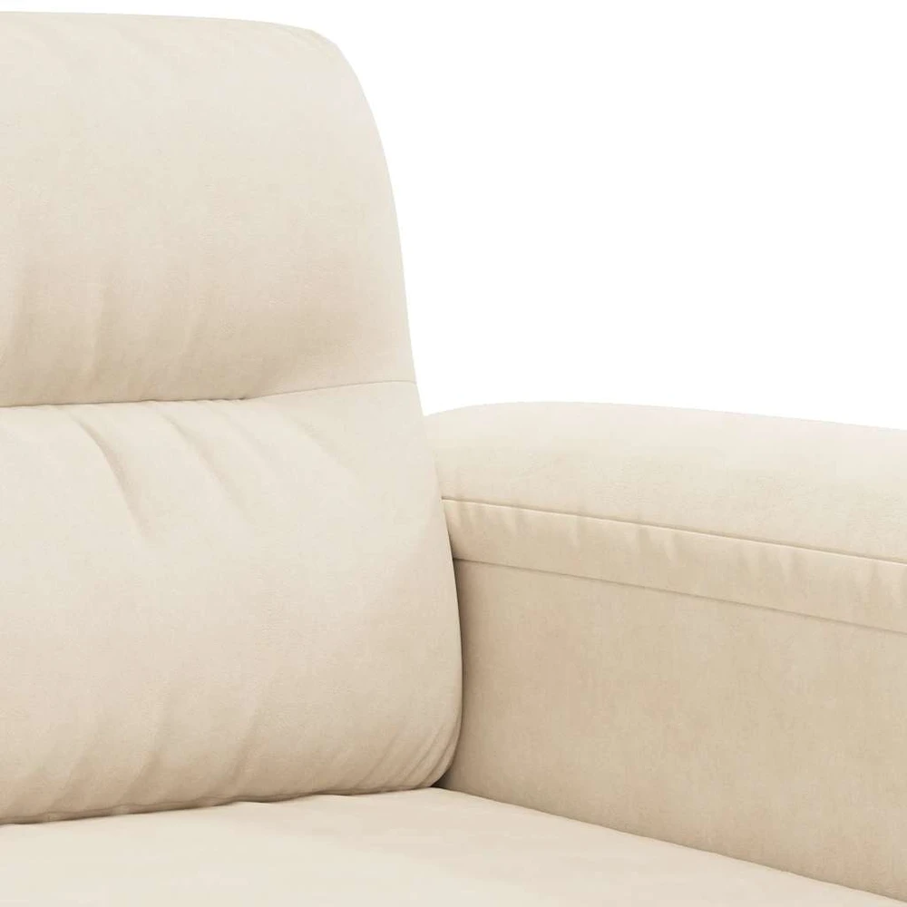 Sofa Krėslas, smėlio spalvos, 60cm, mikropluošto audinys