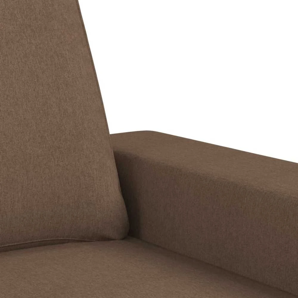Sofa Krėslas su pakoja, rudos spalvos, 60cm, audinys