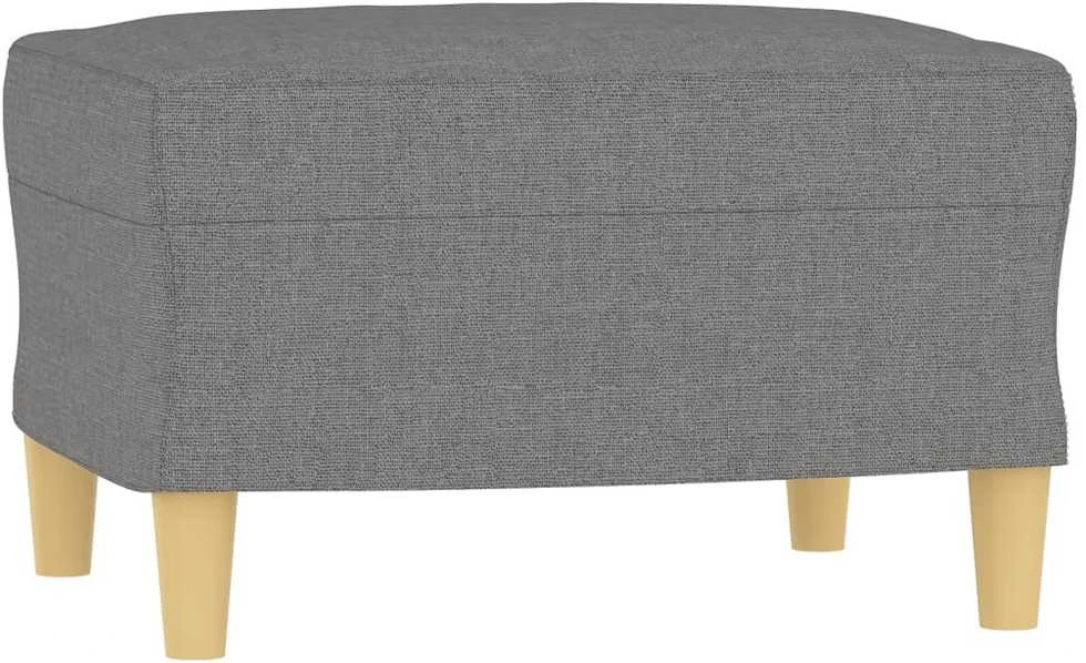 Sofa Krėslas su pakoja, tamsiai pilkos spalvos, 60cm, audinys