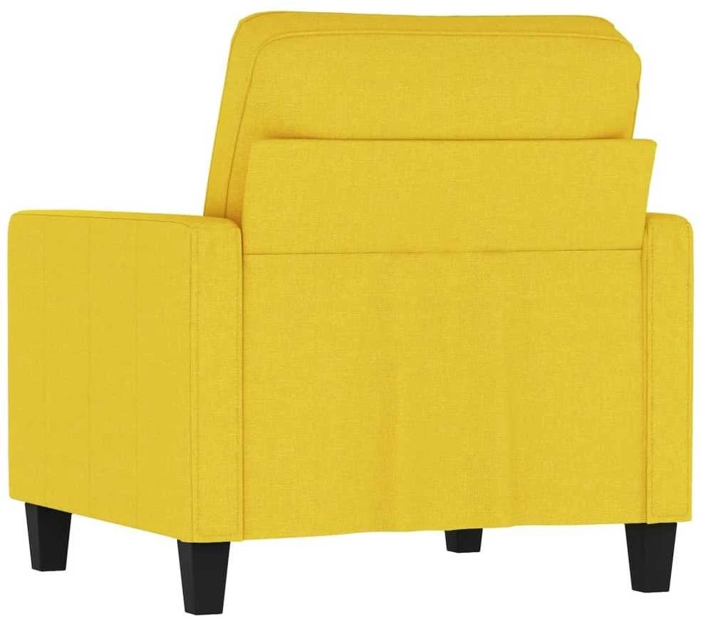 Sofa Krėslas, šviesiai geltonos spalvos, 60cm, audinys