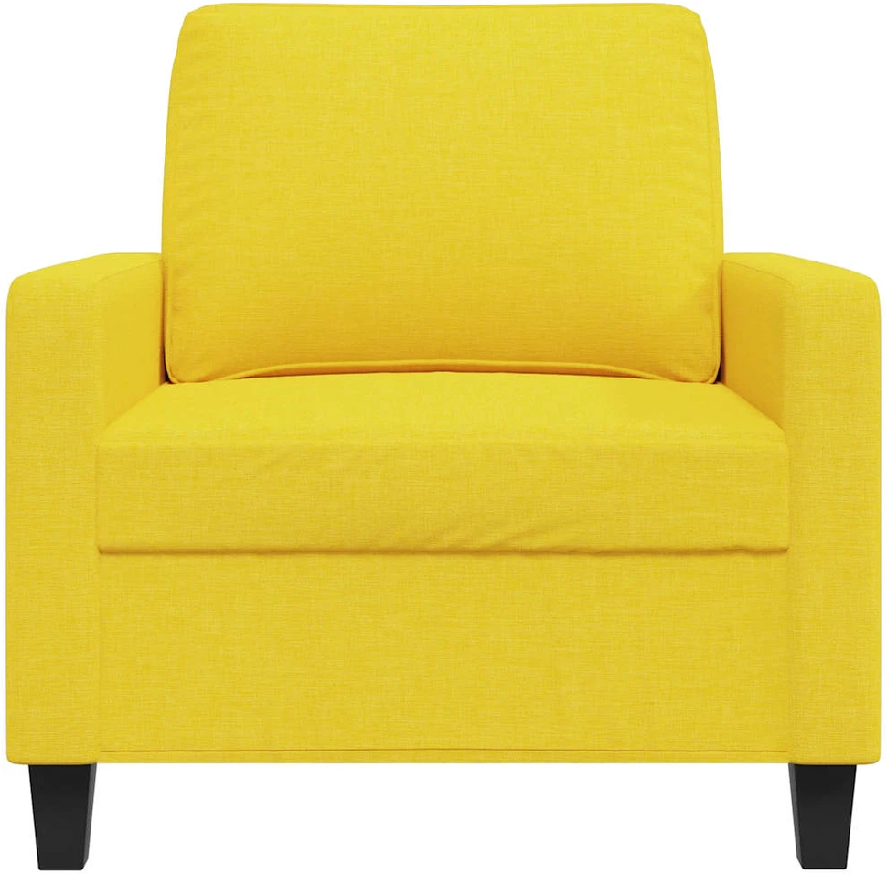 Sofa Krėslas, šviesiai geltonos spalvos, 60cm, audinys