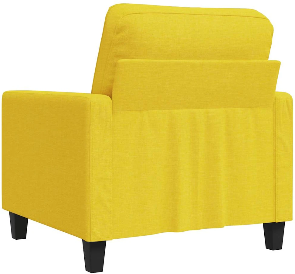 Sofa Krėslas, šviesiai geltonos spalvos, 60cm, audinys