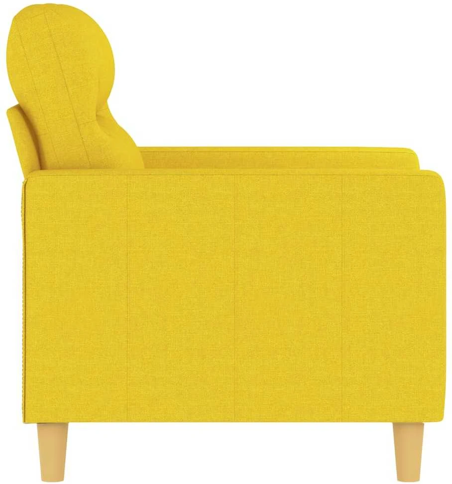 Sofa Krėslas, šviesiai geltonos spalvos, 60cm, audinys