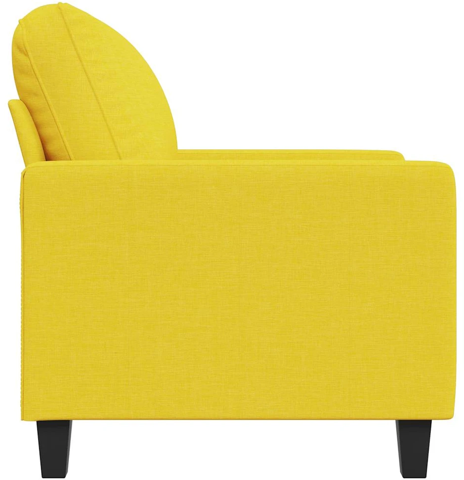 Sofa Krėslas, šviesiai geltonos spalvos, 60cm, audinys