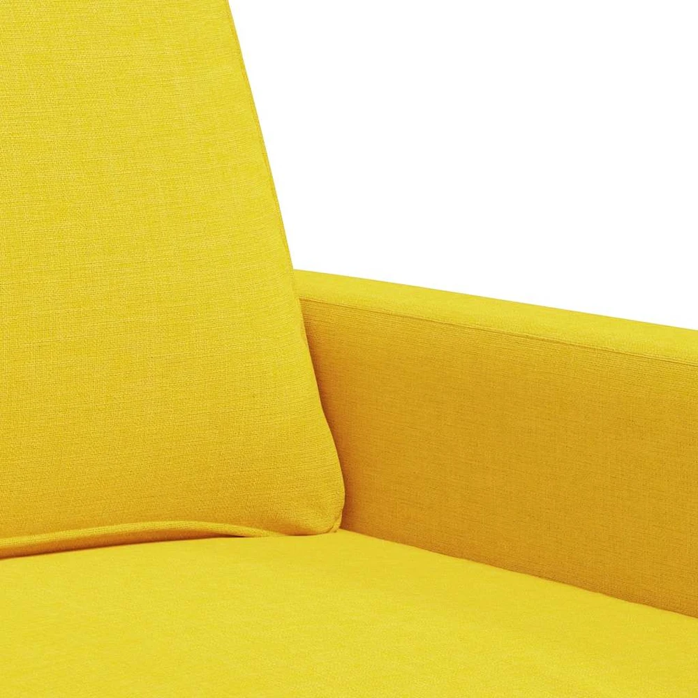 Sofa Krėslas, šviesiai geltonos spalvos, 60cm, audinys
