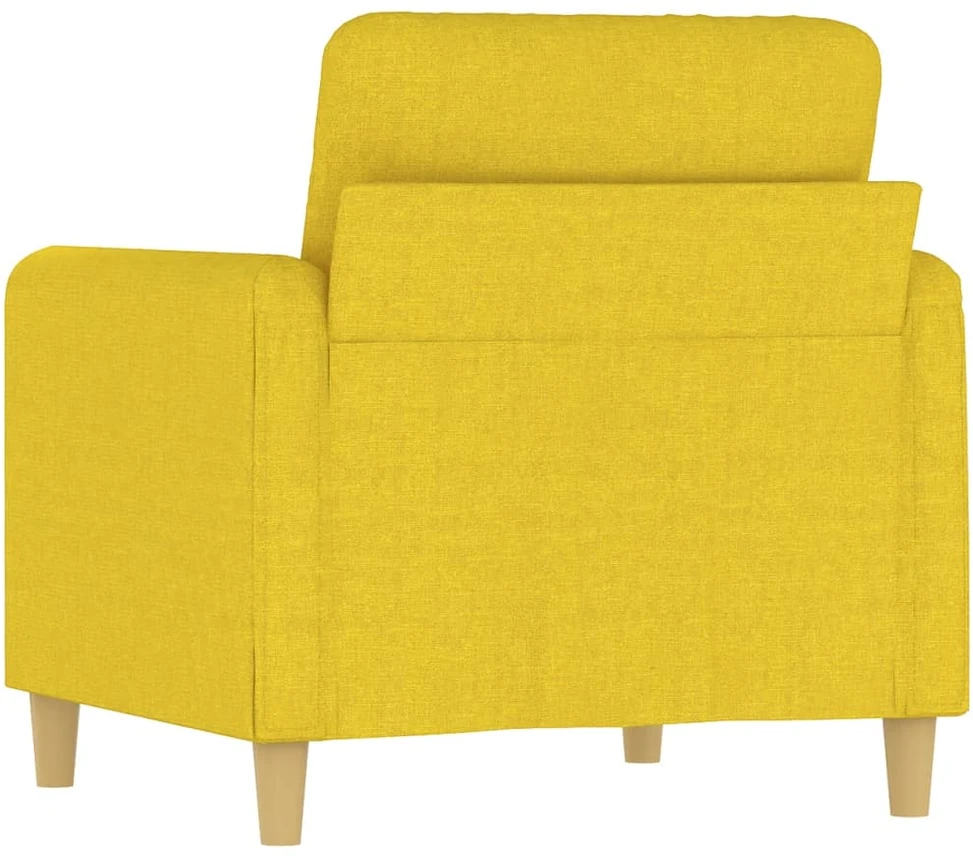 Sofa Krėslas, šviesiai geltonos spalvos, 60cm, audinys