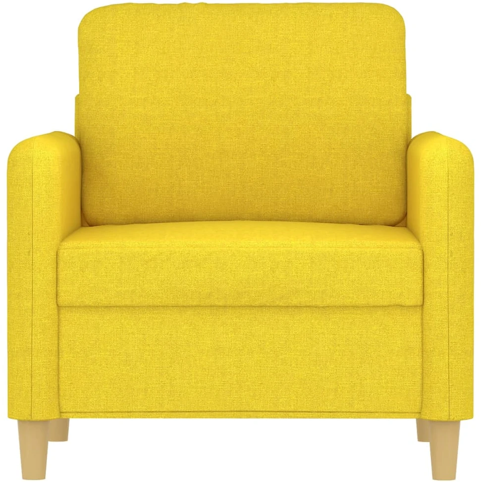 Sofa Krėslas, šviesiai geltonos spalvos, 60cm, audinys