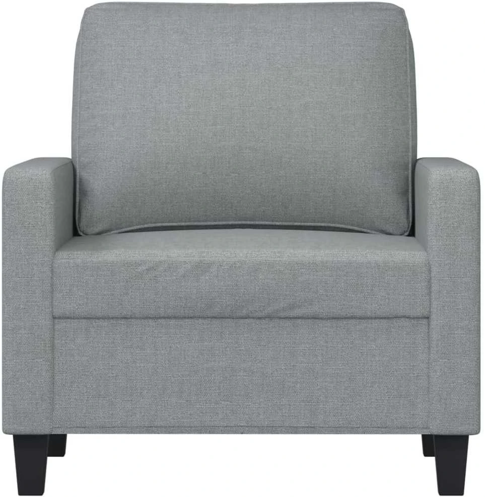 Sofa Krėslas, šviesiai pilkos spalvos, 60cm, audinys