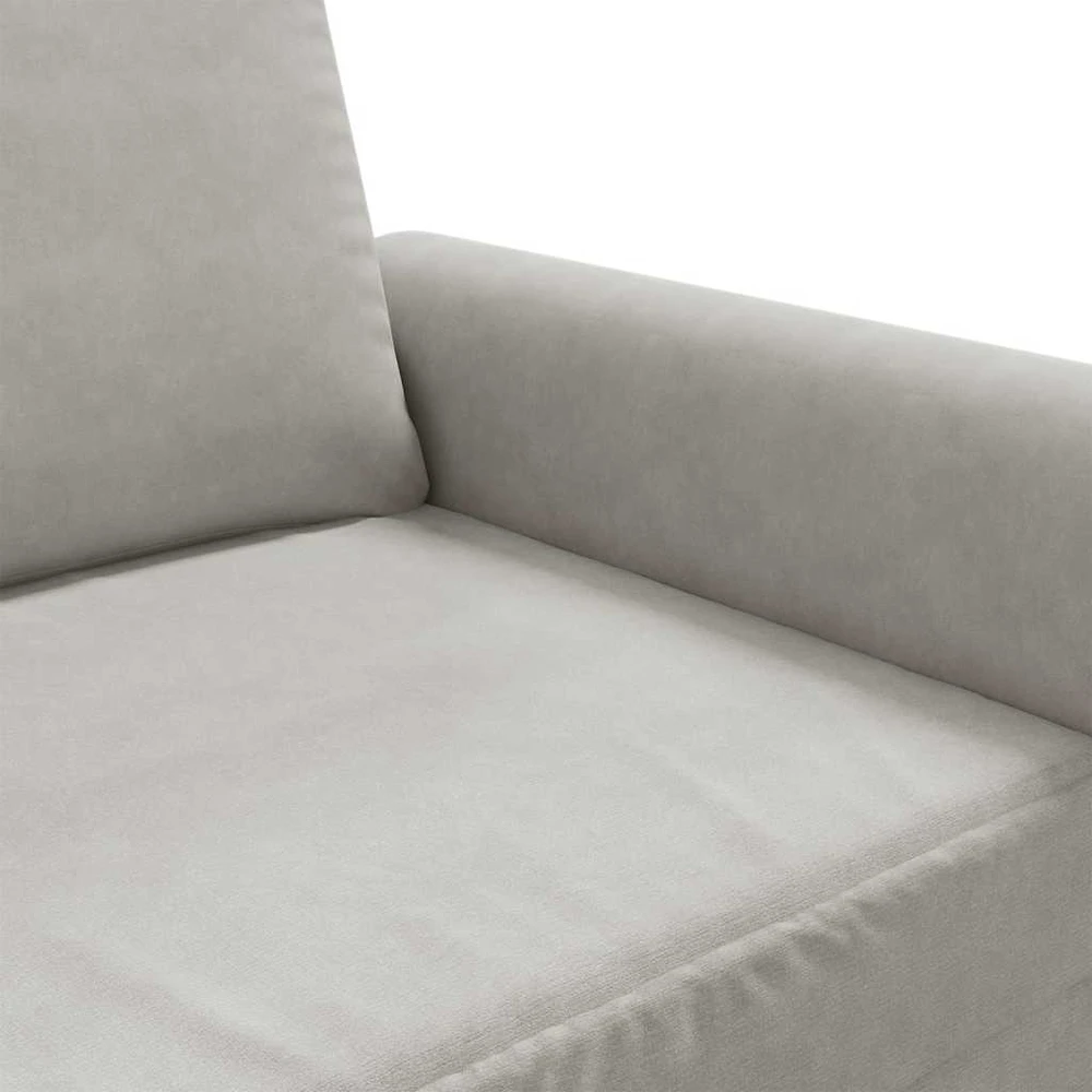 Sofa Krėslas, šviesiai pilkos spalvos, 60cm, aksomas