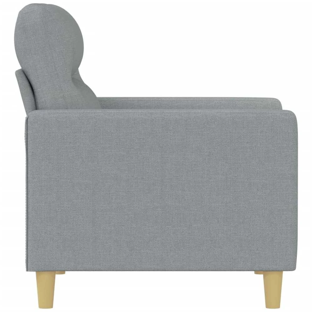 Sofa Krėslas, šviesiai pilkos spalvos, 60cm, audinys