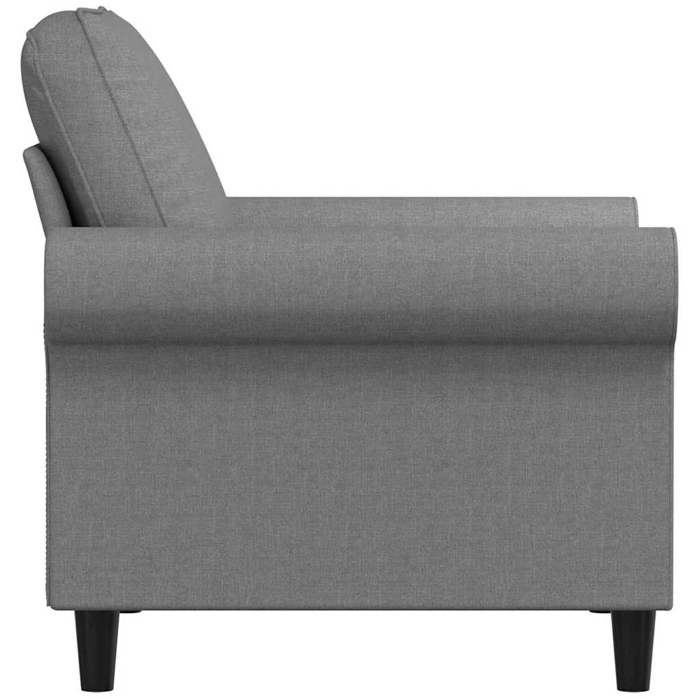 Sofa Krėslas, šviesiai pilkos spalvos, 60cm, audinys