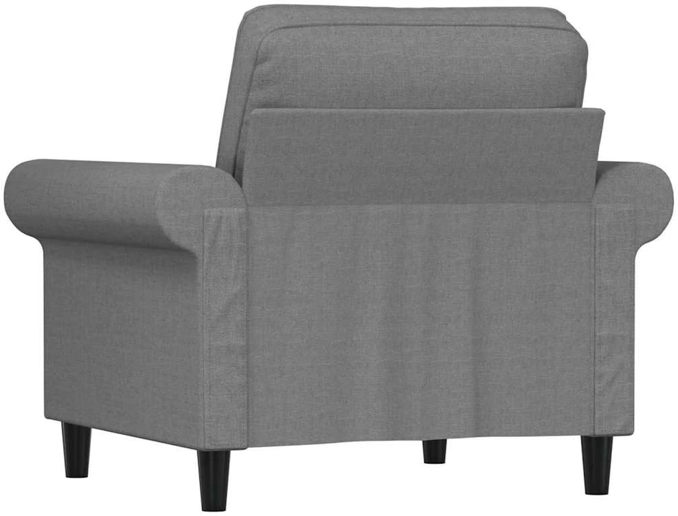 Sofa Krėslas, šviesiai pilkos spalvos, 60cm, audinys