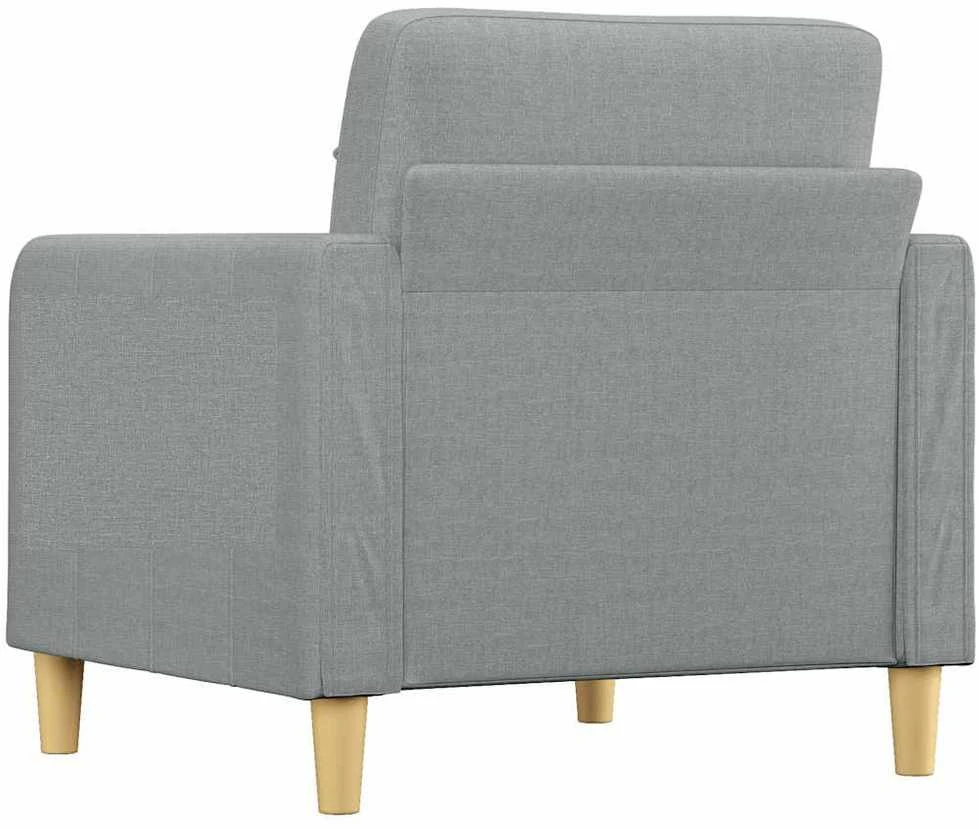 Sofa Krėslas, šviesiai pilkos spalvos, 60cm, audinys