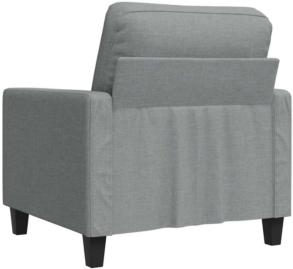 Sofa Krėslas, šviesiai pilkos spalvos, 60cm, audinys