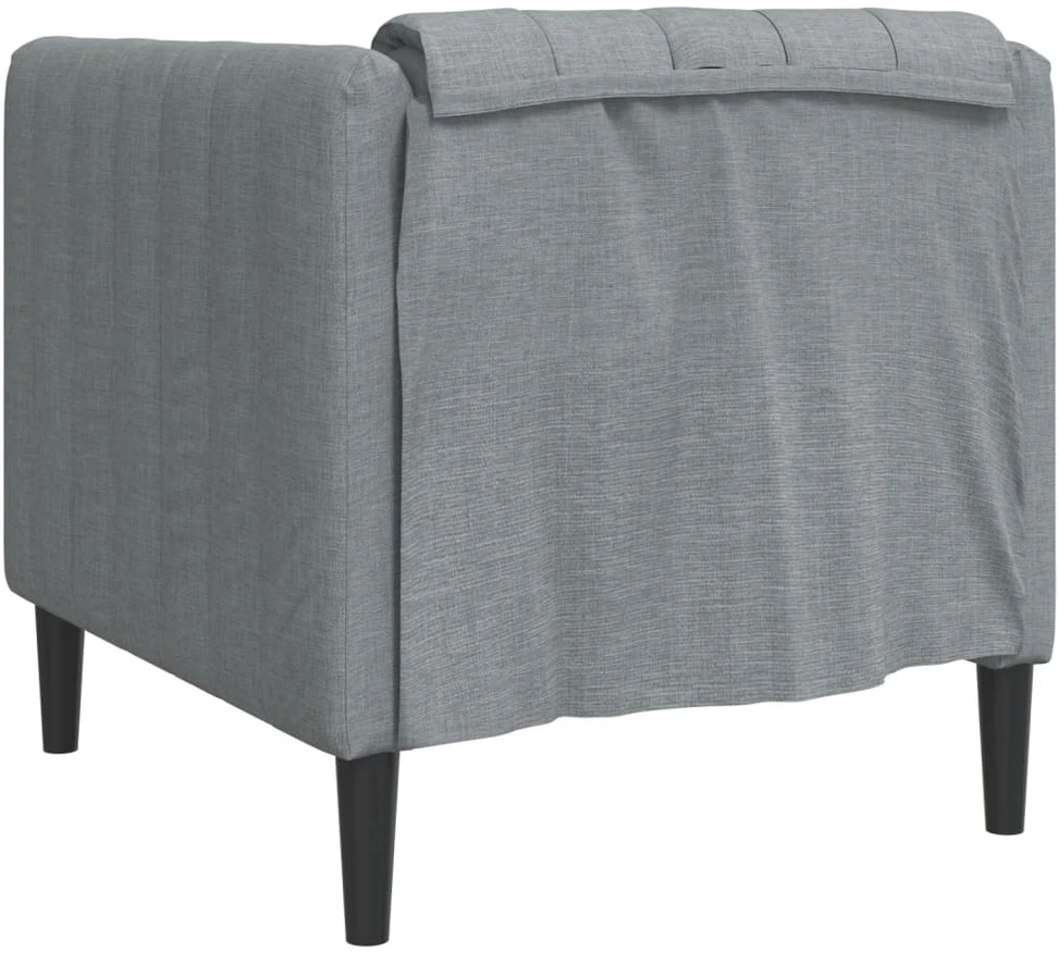 Sofa Krėslas, šviesiai pilkos spalvos, audinys