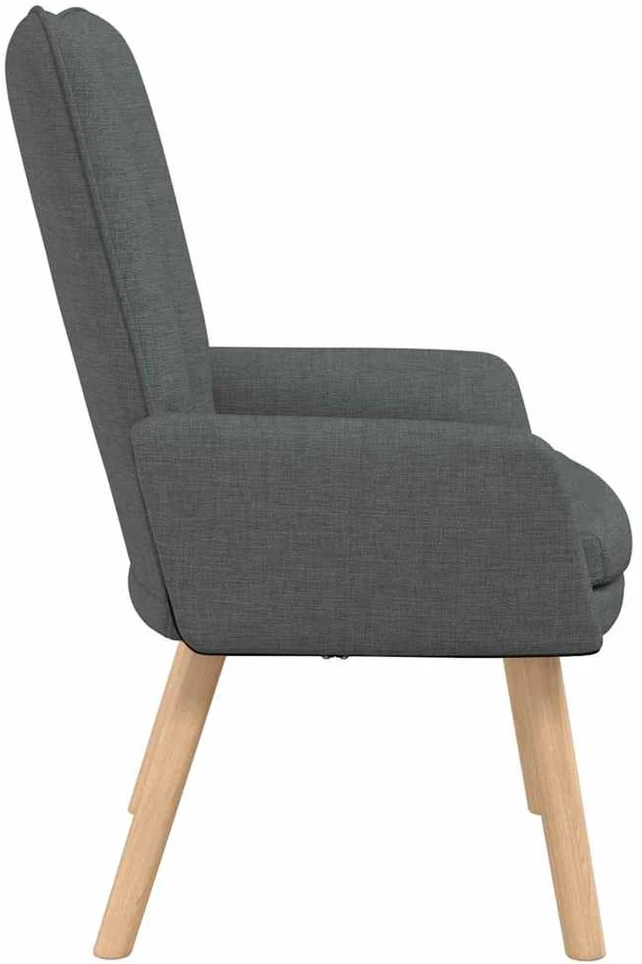 Fotelis krėslas Tamsiai pilka 63 x 67 x 94 cm Audinys ir fanera