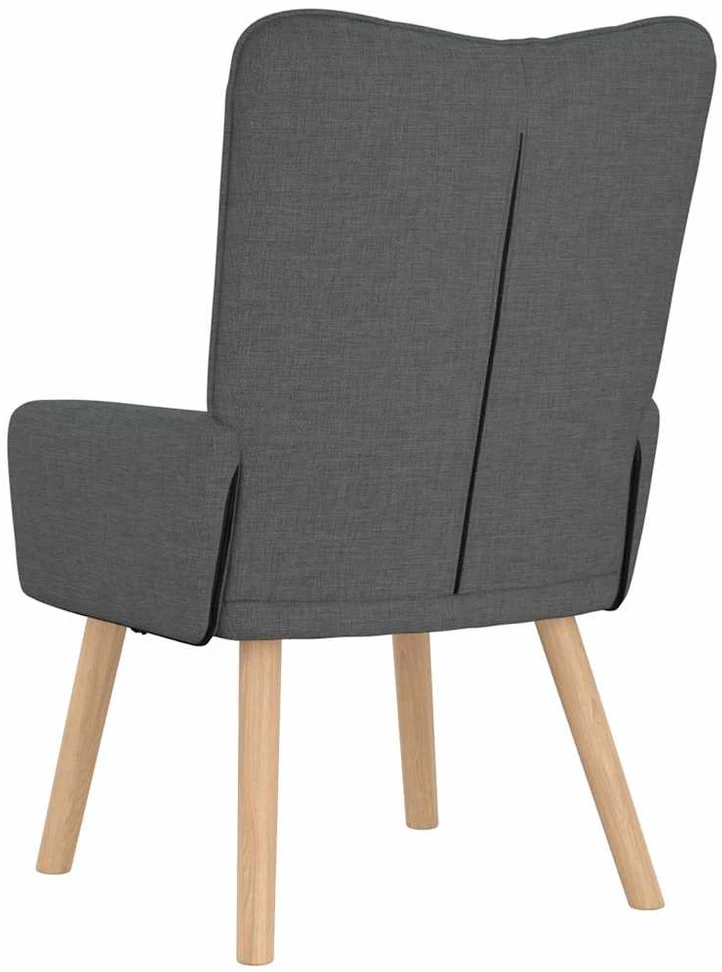 Fotelis krėslas Tamsiai pilka 63 x 67 x 94 cm Audinys ir fanera