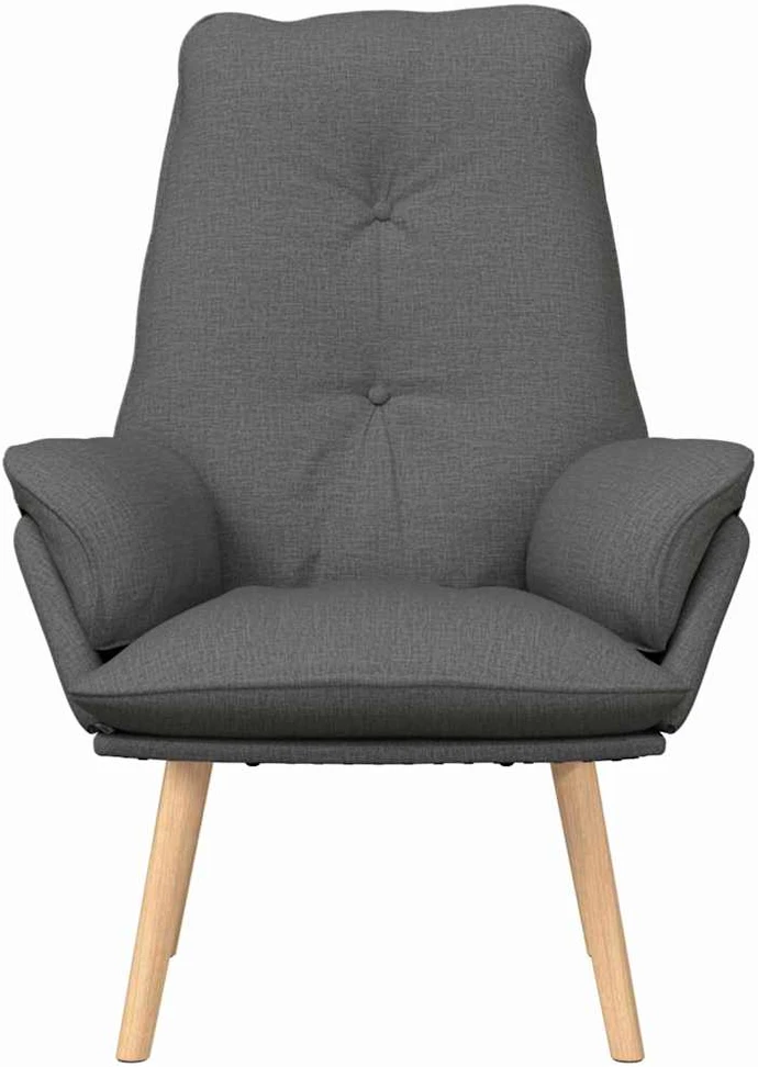 Fotelis krėslas Tamsiai pilka 69 x 74 x 93 cm Audinys ir Fanera