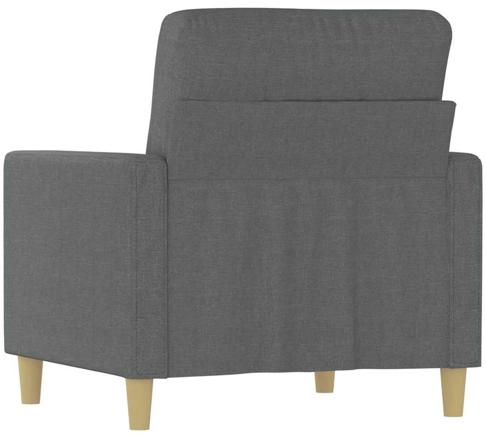 Sofa Krėslas, tamsiai pilkos spalvos, 60cm, audinys