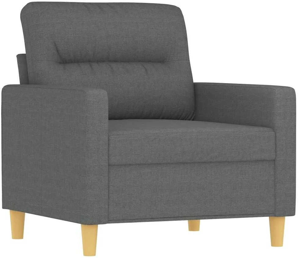 Sofa Krėslas, tamsiai pilkos spalvos, 60cm, audinys