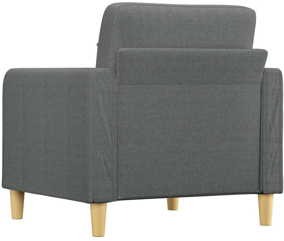 Sofa Krėslas, tamsiai pilkos spalvos, 60cm, audinys