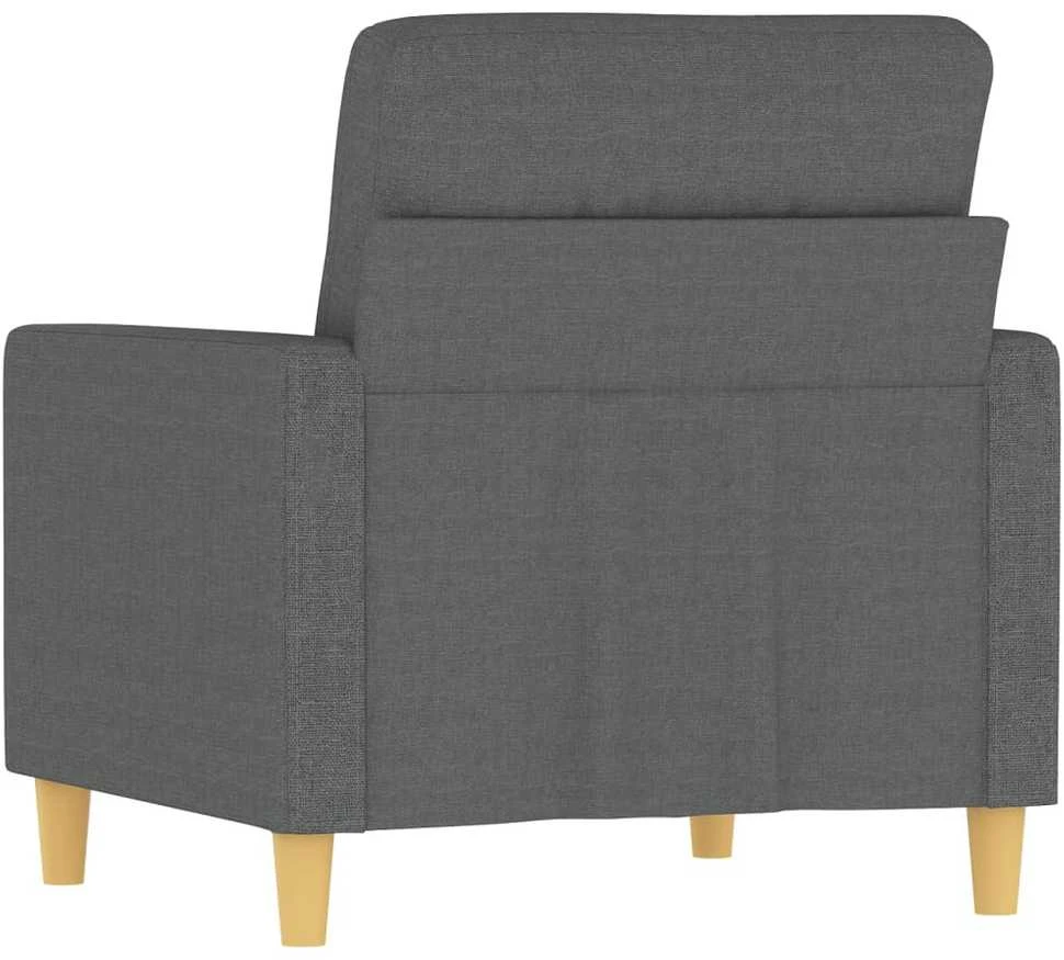 Sofa Krėslas, tamsiai pilkos spalvos, 60cm, audinys
