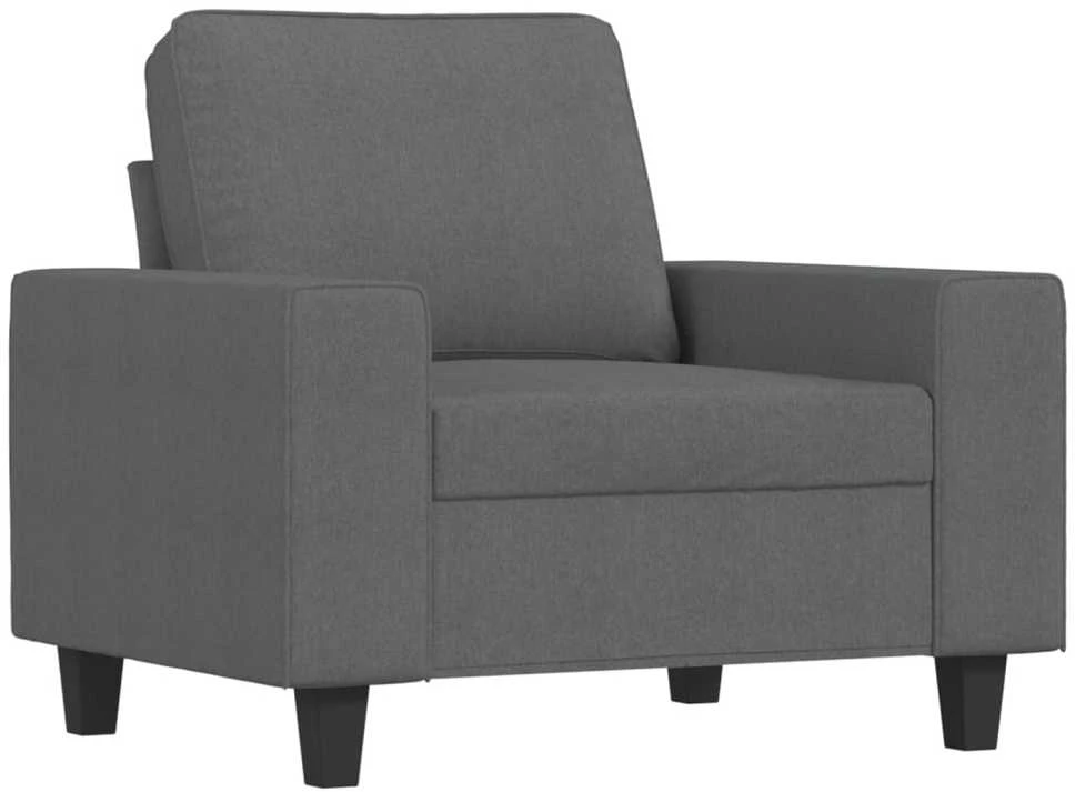 Sofa Krėslas, tamsiai pilkos spalvos, 60cm, audinys