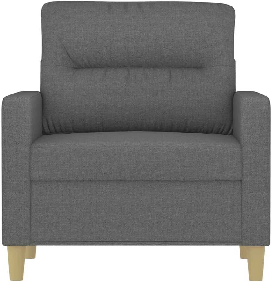 Sofa Krėslas, tamsiai pilkos spalvos, 60cm, audinys