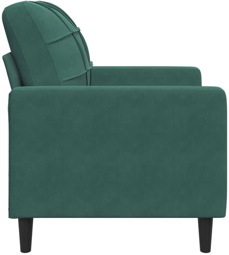 Sofa Krėslas, tamsiai žalios spalvos, 60cm, aksomas