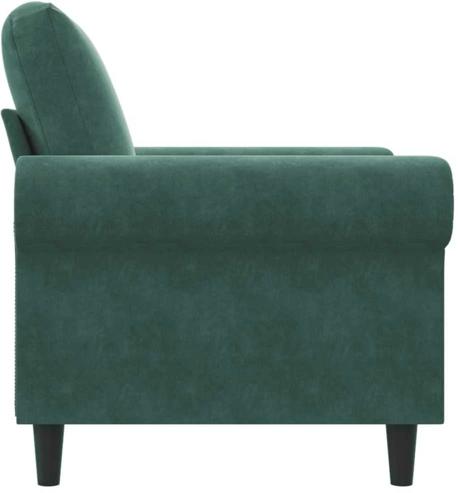Sofa Krėslas, tamsiai žalios spalvos, 60cm, aksomas