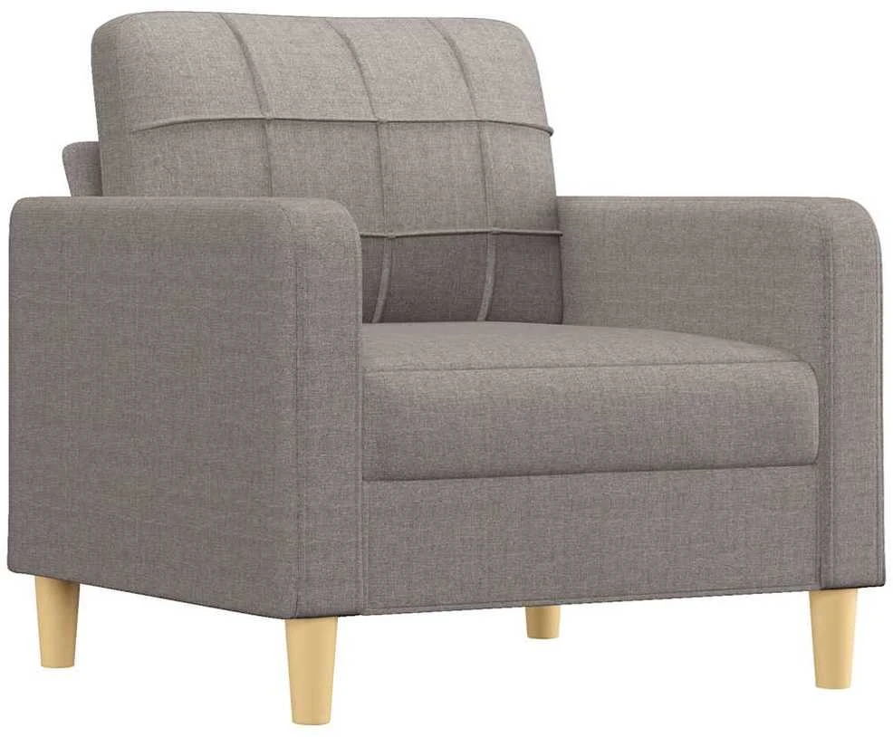 Fotelis Krėslas, taupe spalvos, 60cm, audinys