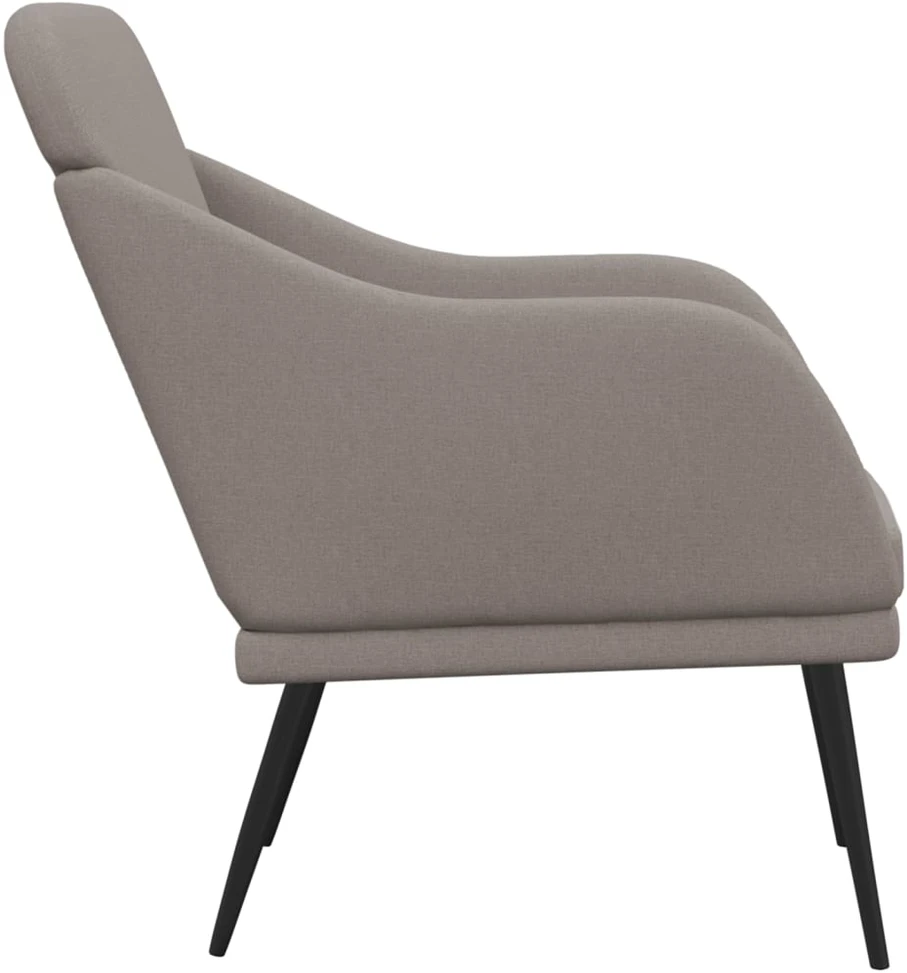 Fotelis Krėslas, taupe spalvos, 63x76x80cm, audinys