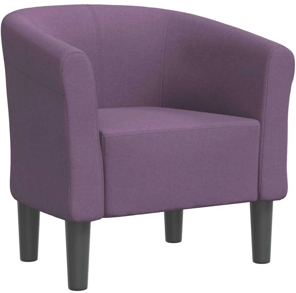 Fotelis Krėslas, violetinės spalvos, audinys