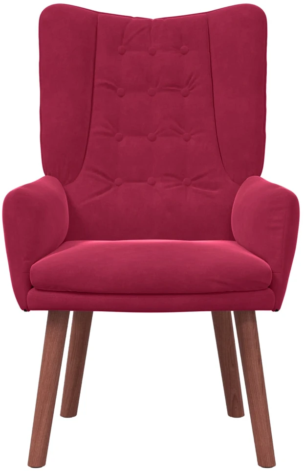 Fotelis krėslas Vyno raudona 63 x 67 x 94 cm Aksomas