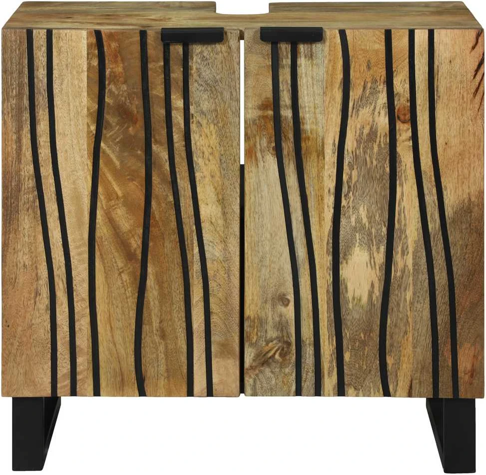 Vonios kriauklės spinta Ruda 62 x 33 x 58 cm Apdirbta mediena