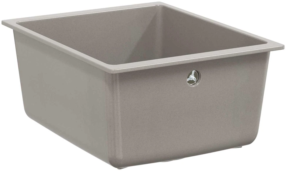Kriauklė 80% Kvarcas ir 20% Derva 370 x 460 mm Pilka